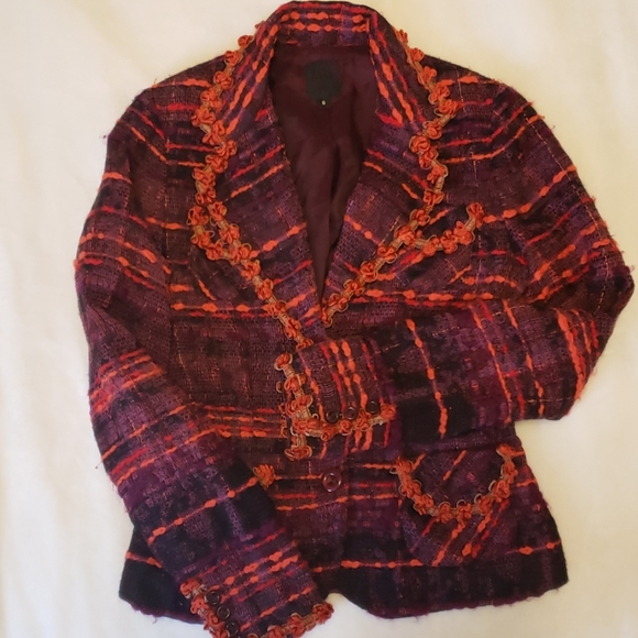 Anna Sui Jackets & Blazers - Anna Sui Milticolour Tweed Blazer Jacket